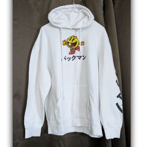 Pac-Man Japanese Pullover Hoodie Size L